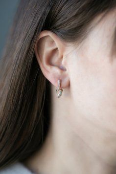 Елегантні сережки з перлинками S081 S081 - 1 - iriska.com.ua