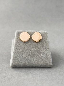 Лаконічні пусети в золоті S014 - 1 - iriska.com.ua