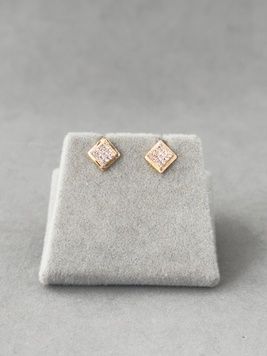 Сережки-цвяшки з фіанітами S121 S121 - 1 - iriska.com.ua