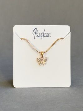 Золота підвіска Метелик з фіанітами P19550 - 1 - iriska.com.ua