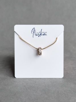 Підвіска шарм з фіанітом P06140 - 1 - iriska.com.ua
