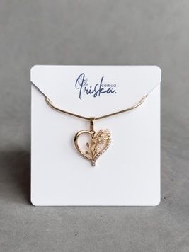 Підвіска серце з гілочкою P10350 - 1 - iriska.com.ua