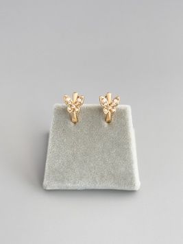 Дитячі сережки метелики з перлинками S1353 - 1 - iriska.com.ua