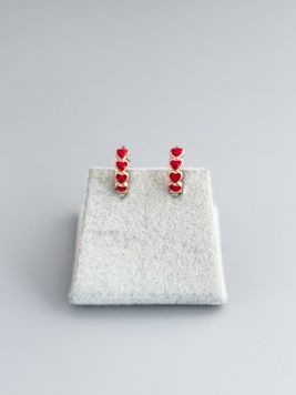 Ніжні сережки серденька  S1241 - 1 - iriska.com.ua