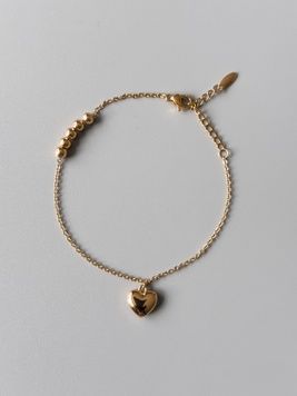 Класичний жіночий браслет з сердечком B090 - 1 - iriska.com.ua
