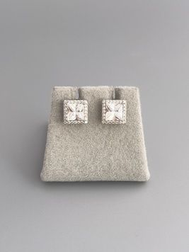 Сережки цвяшки квадратики S1002 - 1 - iriska.com.ua