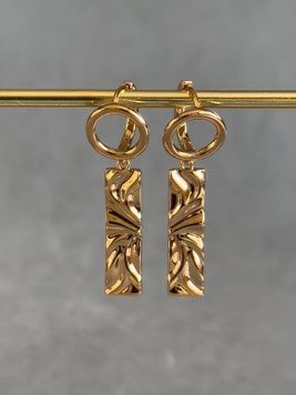 Вишукані сережки в золоті S545 - 1 - iriska.com.ua