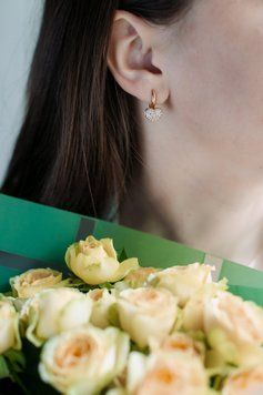 Сережки на англійській застібці S050 S050 - 1 - iriska.com.ua