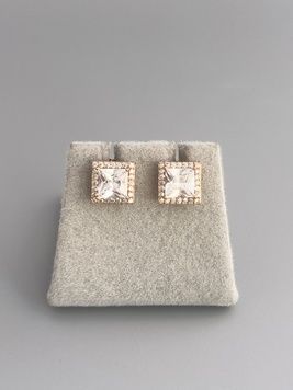 Сережки цвяшки квадратики в золоті S1003 - 1 - iriska.com.ua