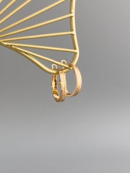 Сережки кільця з різьбленням S1173 - 1 - iriska.com.ua