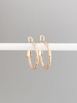 Сережки-кільця з медичного золота S1340 - 1 - iriska.com.ua