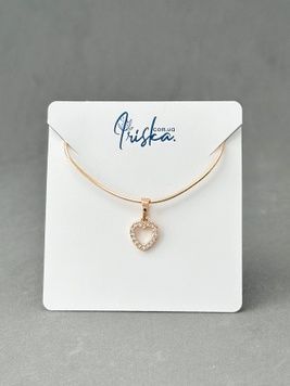 Сяючий кулон у вигляді серця P272 - 1 - iriska.com.ua