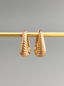 Сережки кільця у формі мушлі S1068 - 1 - iriska.com.ua
