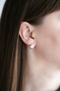 Сережки монетки в медичному золоті S598 - 1 - iriska.com.ua