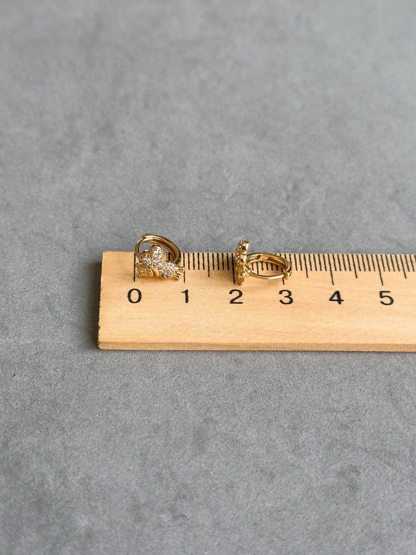 Сережки ведмедики з сердечком S789 - 2 - iriska.com.ua