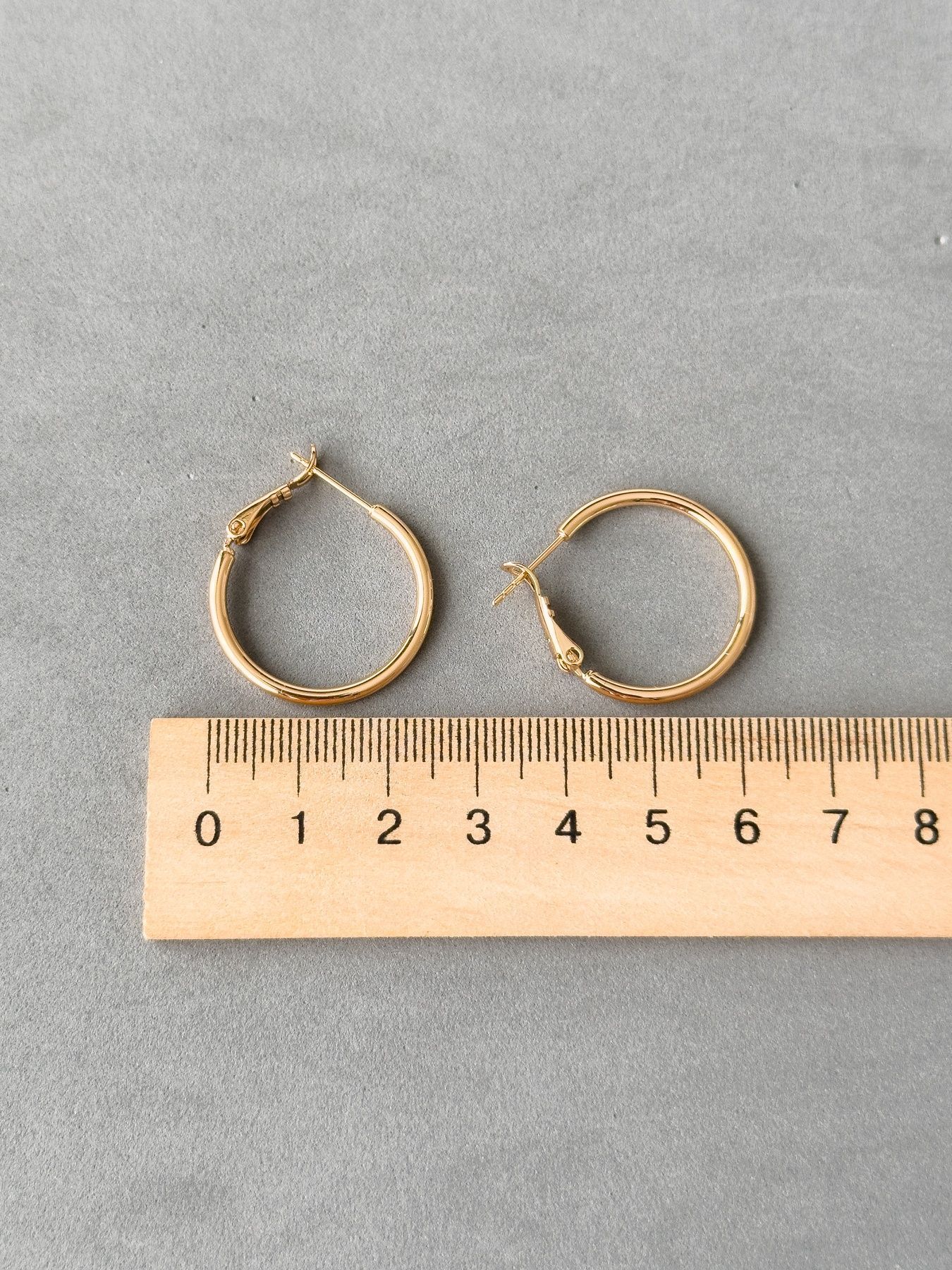 Сережки конго з медичного золота S224 - 2 - iriska.com.ua