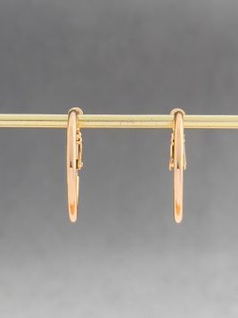 Сережки конго з медичного золота S224 - 1 - iriska.com.ua