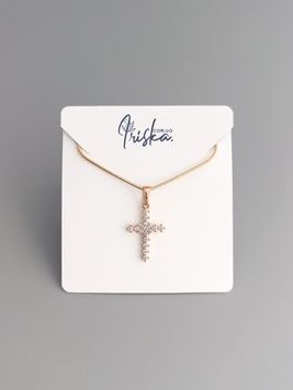 Ланцюжок з хрестиком P398 - 1 - iriska.com.ua