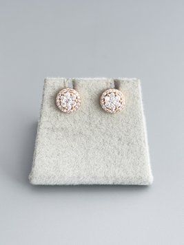 Цвяшки з фіанітами S1247 - 1 - iriska.com.ua