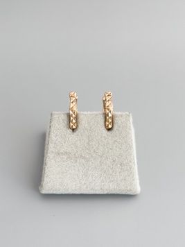 Сережки-кільця з медичного золота S1296 - 1 - iriska.com.ua