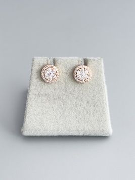 Цвяшки з фіанітами S1247 - 1 - iriska.com.ua