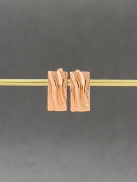 Елегантні сережки на англійській застібці S226 фото