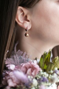 Стильні сережки з камінчиками S036 S036 - 1 - iriska.com.ua