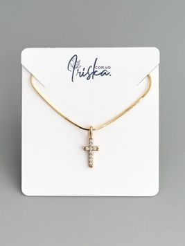 Маленький хрестик на ланцюжку P465 - 1 - iriska.com.ua