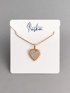 Жіночий кулон у вигляді серця з медичного золота P37250 - 1 - iriska.com.ua