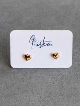 Сережки в формі серця S452 S452 - 1 - iriska.com.ua