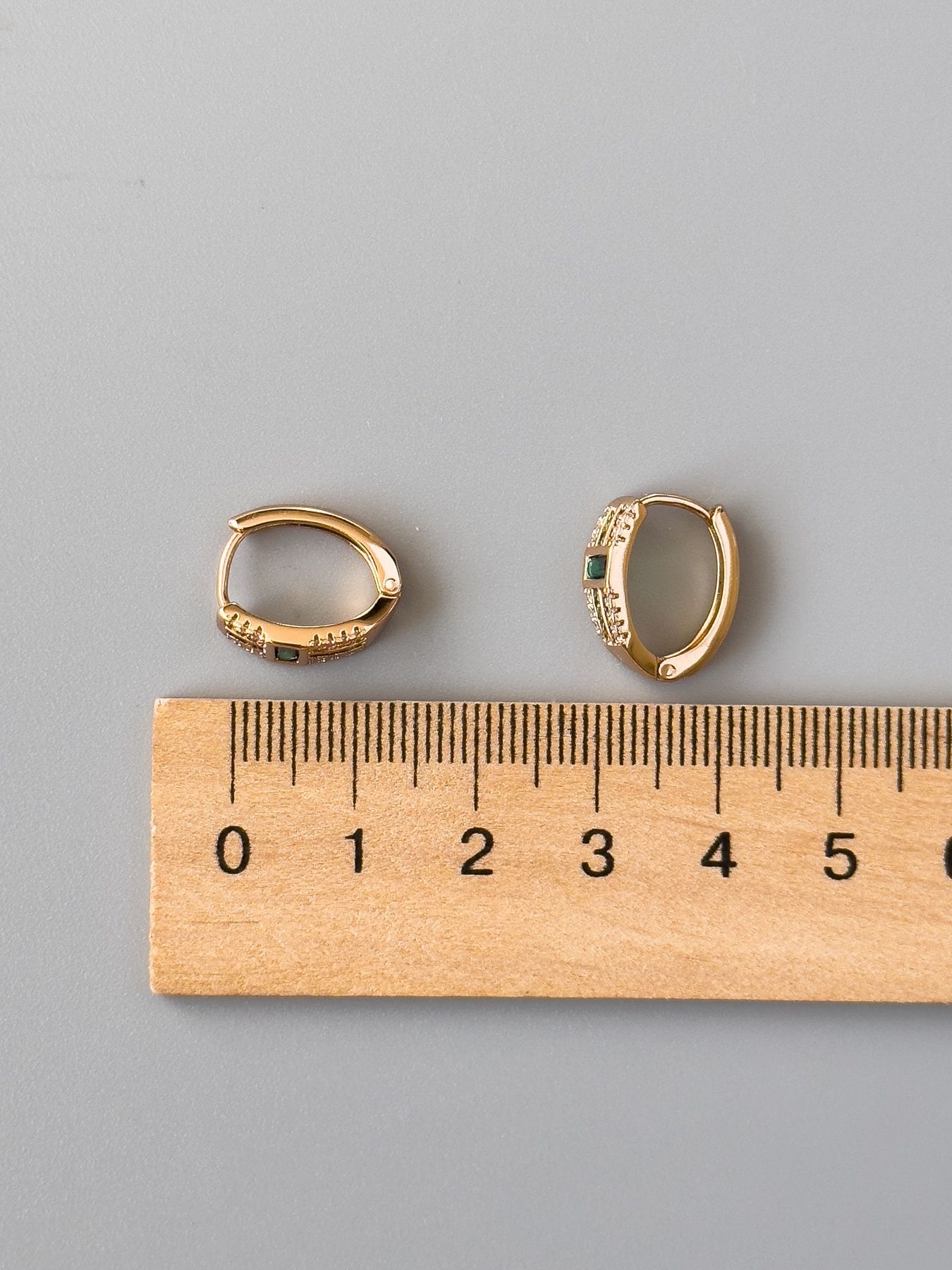 Сережки з медичного золота S357 - 2 - iriska.com.ua