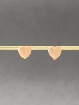 Сережки у вигляді сердечка S158 фото