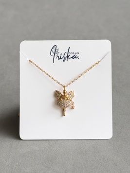 Дитяча підвіска Фея з фіанітами P12750 - 1 - iriska.com.ua