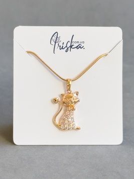 Дитяча підвіска Кішка з медичного золота P13050 - 1 - iriska.com.ua
