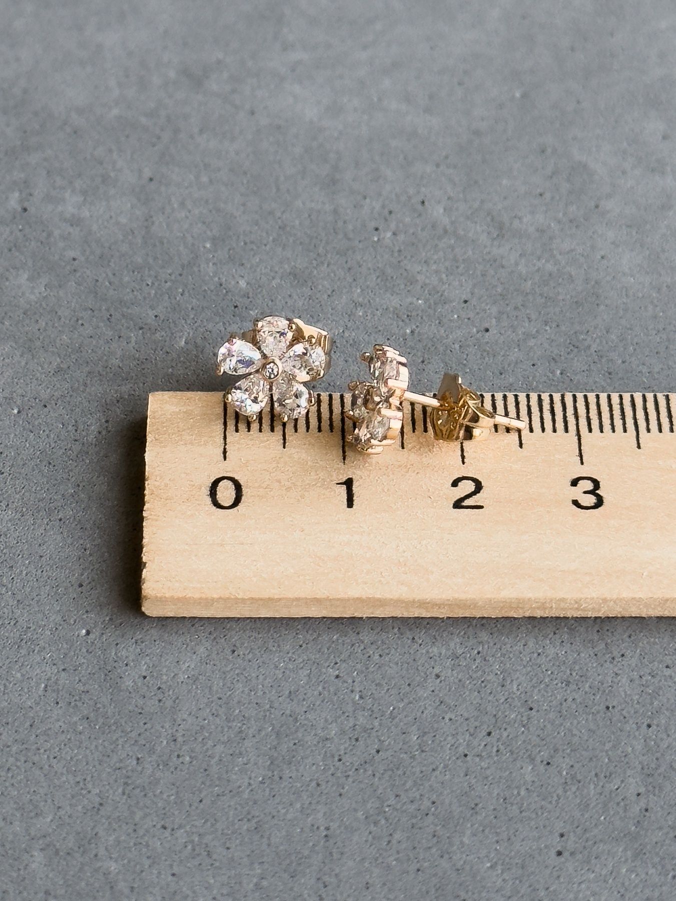 Сережки квіточки S435 S435 - 2 - iriska.com.ua