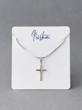 Підвіска у вигляді хрестика з медичного золота P257 - 1 - iriska.com.ua