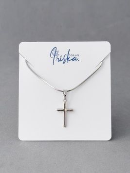 Підвіска у вигляді хрестика з медичного золота P257 - 1 - iriska.com.ua
