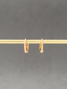 Сережки-кільця з медичного золота S167 фото