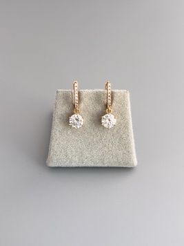 Сяючі сережки підівски S1021 - 1 - iriska.com.ua