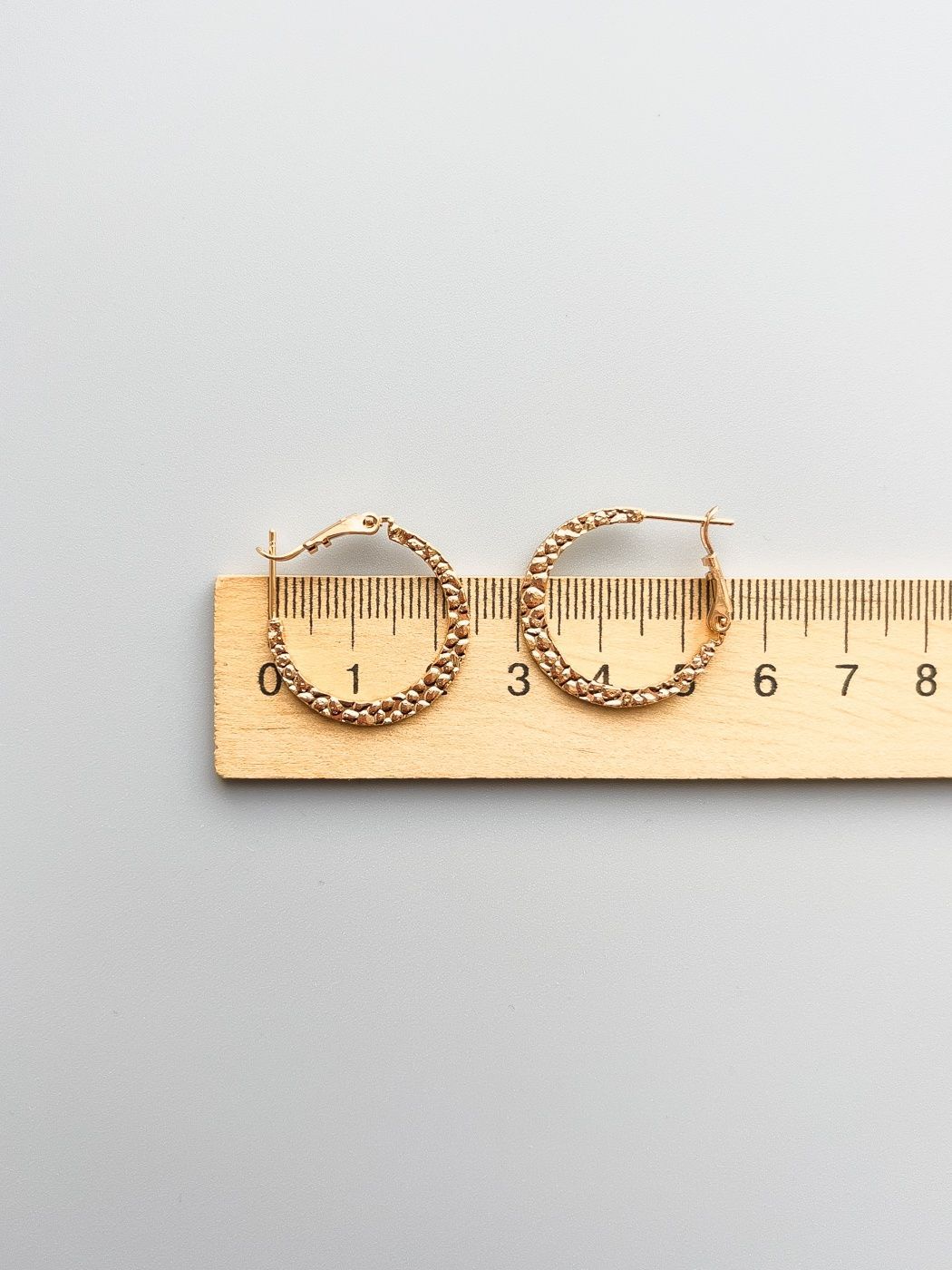 Сережки кільця в позолоті S1109 - 2 - iriska.com.ua