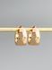 Сережки колечка в золоті з красивим дизайном S1227 - 1 - iriska.com.ua