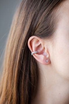 Вишукані кульчики кафи з фіанітами S304 - 1 - iriska.com.ua