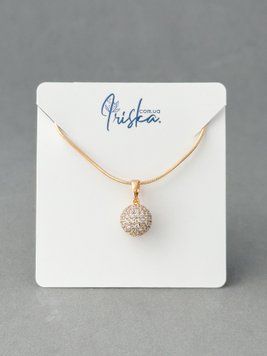 Золота підвіска усіяна камінчиками P26050 - 1 - iriska.com.ua
