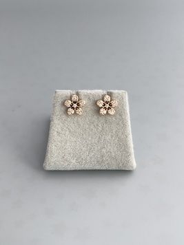 Сережки цвяшки у вигляді квіточки S741 - 1 - iriska.com.ua