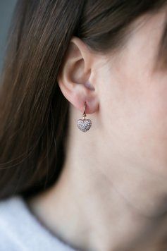 Сережки з камінчиками S074 S074 - 1 - iriska.com.ua
