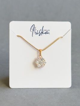 Сяюча підвіска з фіанітами P13850 - 1 - iriska.com.ua