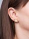 Сережки з перлинкою у формі кувшинки S708 - 2 - iriska.com.ua