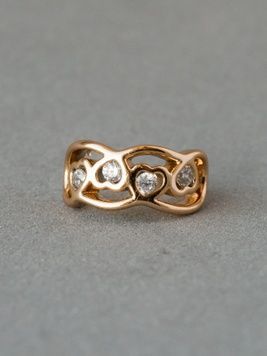 Кафа з медичного золота з сердечками S965 - 1 - iriska.com.ua