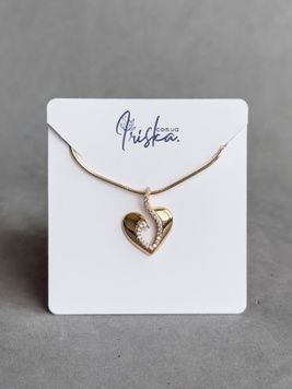 Вишукана підвіска серце P05250 - 1 - iriska.com.ua