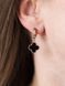 Сережки з чорною конюшиною S296 - 2 - iriska.com.ua